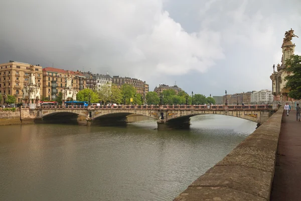 View to the city San Sebastian or Donostia. — Stock Photo, Image