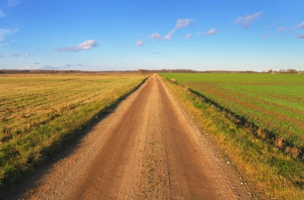 Route de campagne en gravier . — Photo