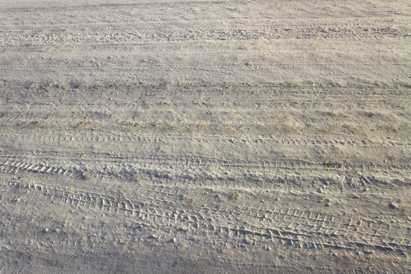 Strada di campagna in un inverno . — Foto Stock