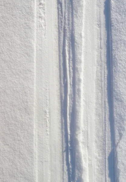 한 겨울에 스키를 실행. — 스톡 사진