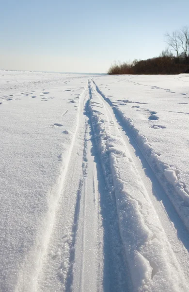 Ski run in an winter. — Stockfoto