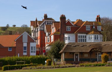 Eastbourne bacaları ile evlerde.