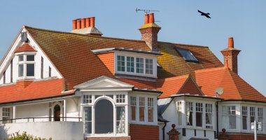 Eastbourne bacaları ile evlerde.