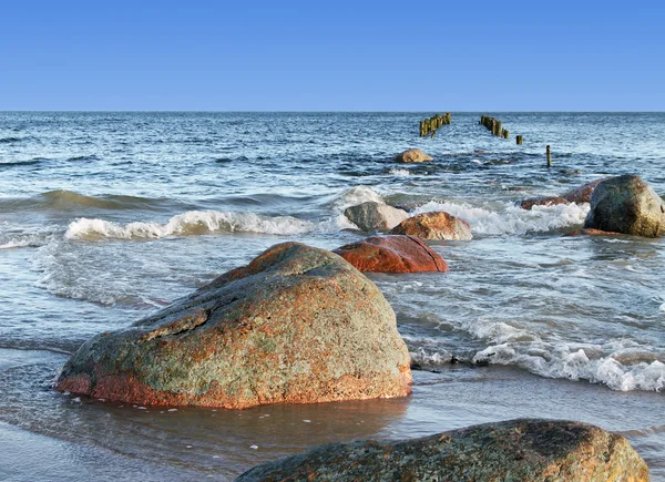 Mar Báltico tormentoso . — Foto de Stock