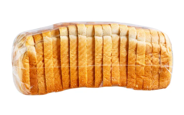 Brot in Plastiktüte. — Stockfoto
