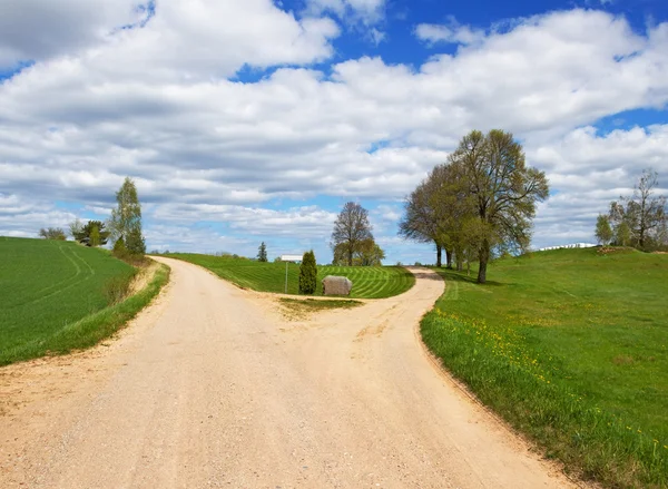 Landelijke wegen - een andere richting. — Stockfoto