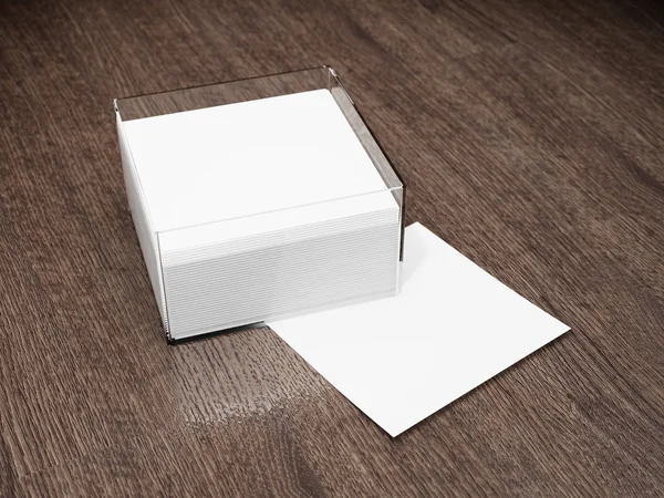 Blank notes on table — Stock Photo, Image