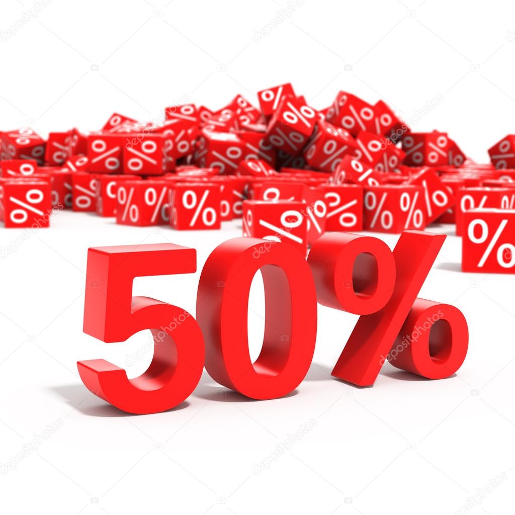 50 percent discount in focus