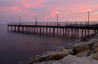 Limasol kıyı front,Cyprus,Europe.It gün batımında en büyük ikinci adada vardır.