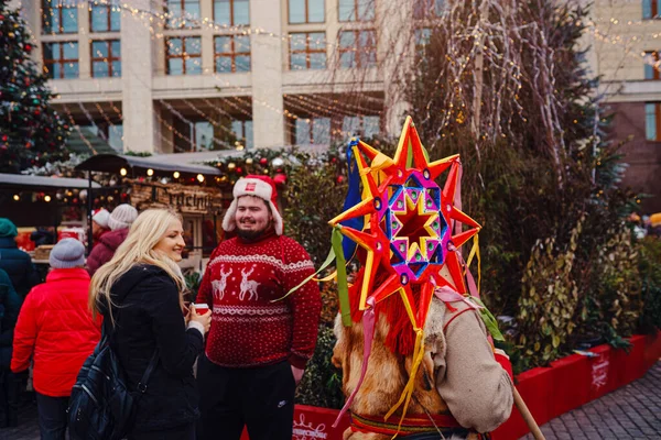 Moskou Rusland Januari 2020 Viering Van Het Nieuwe Jaar Kerstmis — Stockfoto