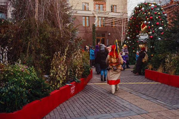 Moskou Rusland Januari 2020 Viering Van Het Nieuwe Jaar Kerstmis — Stockfoto