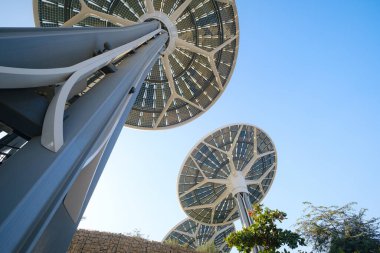 Dubai, BAE - 02.13.2021: EXPO 2020 ExPO 2020 'de inşa edilen Terra Sürdürülebilirlik Pavyonu