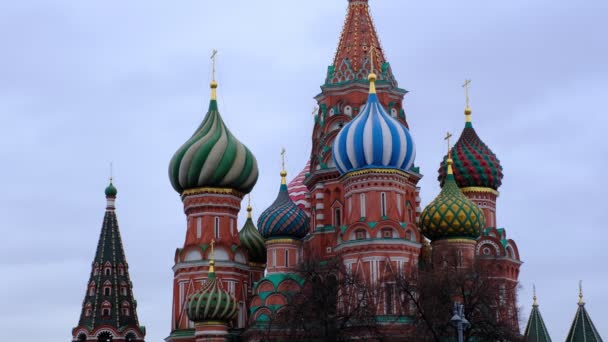 Moskau, Russland 10.02.2021: Roter Platz im Winter. — Stockvideo