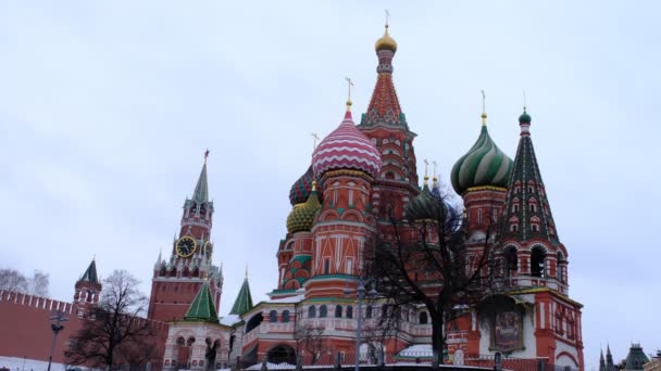 Moskau Russland 2021 Basilius Kathedrale Auf Dem Roten Platz Museum — Stockvideo