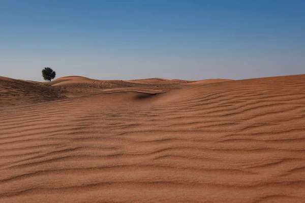 Sonnenuntergang Über Den Sanddünen Der Wüste Die Geisterstadt Madam Liegt — Stockfoto