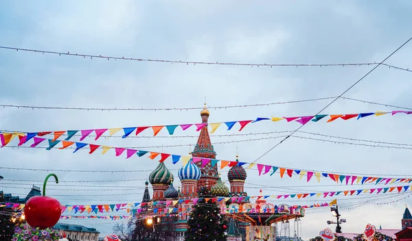 New year in the capital of Russia. — Stock Photo, Image