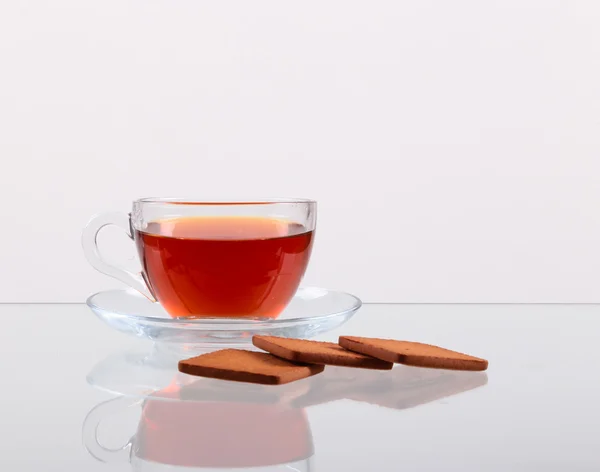 Cup of tasty hot tea,