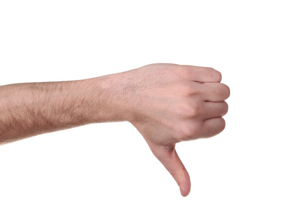 жест руки изолирован на белом фоне