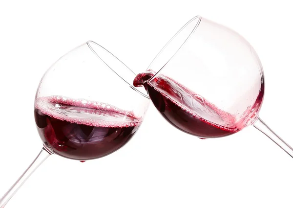 Ensemble de verres avec vin rouge — Photo