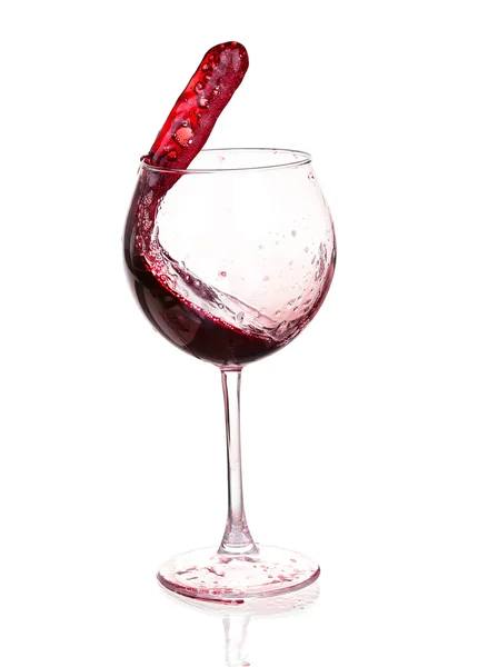 Set van glazen met rode wijn — Stockfoto