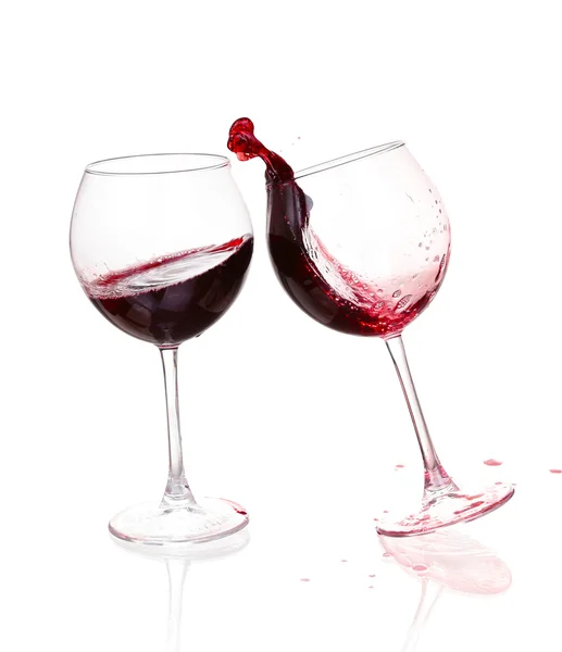 Ensemble de verres avec vin rouge — Photo