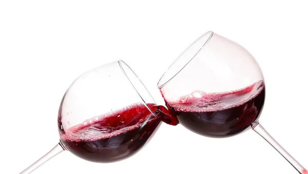 Ensemble de verres avec vin rouge — Photo