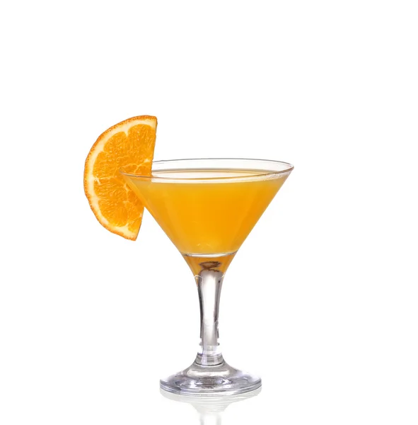 Orange cocktail med stänk illustration — Stockfoto