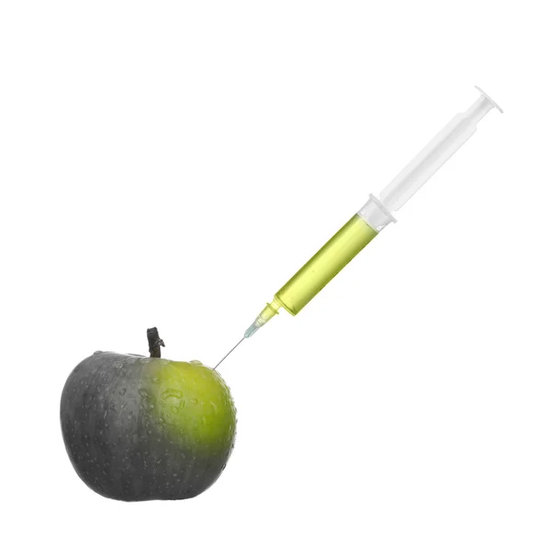 Manzana conseguir color por bioingeniería —  Fotos de Stock