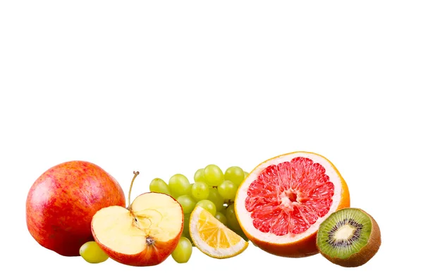 Perruque de fruits isolée sur blanc — Photo