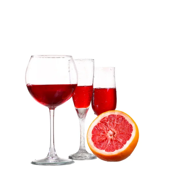 Set of glasses with red wine — Stock Photo, Image