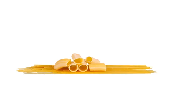Heap of pasta on white background — Stock Photo, Image