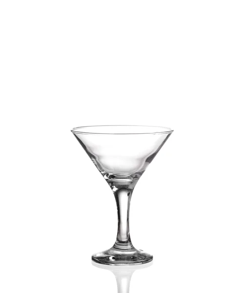 Leeres Martini-Glas isoliert auf weiß — Stockfoto