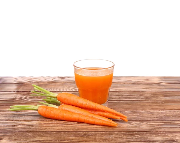 Healthy food - carrots and carrots juice — Stock Photo, Image