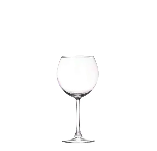 Leeg glas geïsoleerd op witte achtergrond. — Stockfoto