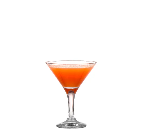 Beyaz arka plan üzerinde izole turuncu kokteyl kesme — Stok fotoğraf