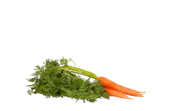 Стиглі овочі купа моркви вегетаріанської ізольовані — стокове фото