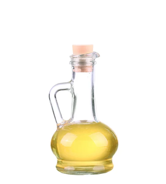 Olive oil bottle on white (includes clipping path) — Stock Photo, Image