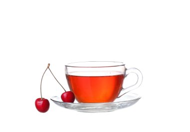 çay beyaz kiraz ile