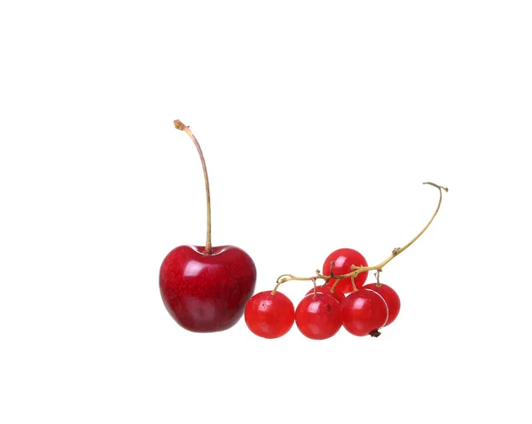 Cerises isolées sur fond blanc cutou — Photo