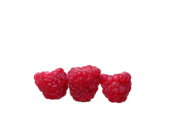 흰색 바탕에 잘 익은 빨간 딸기 — 스톡 사진