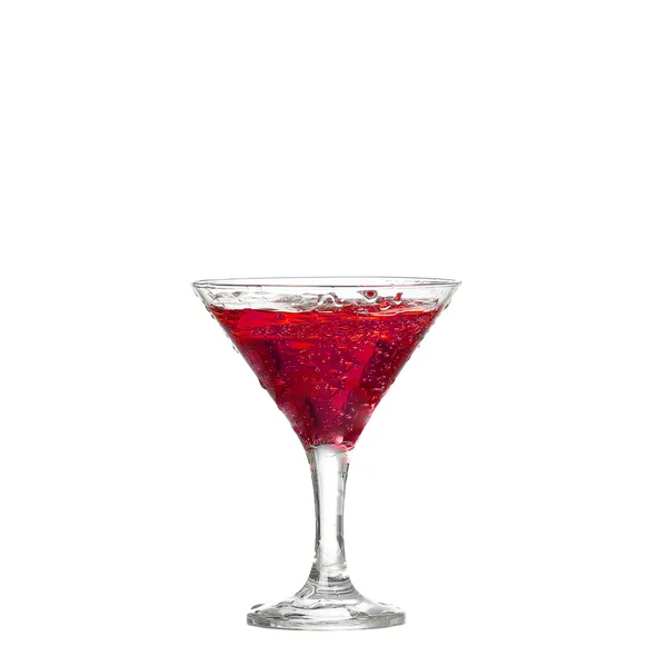 Red cocktail with isolated on white background — Stockfoto