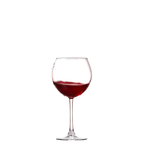 Collection de vins - Verser du vin rouge dans un verre. Isolé sur fond blanc — Photo