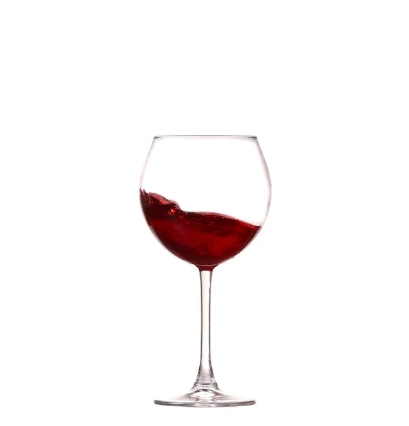 Collection de vins - Verser du vin rouge dans un verre. Isolé sur fond blanc — Photo