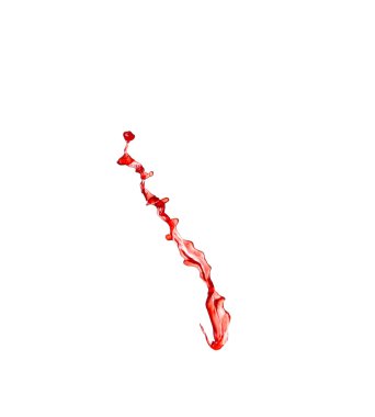 beyaz zemin üzerinde izole kırmızı şarap sıçramalarına