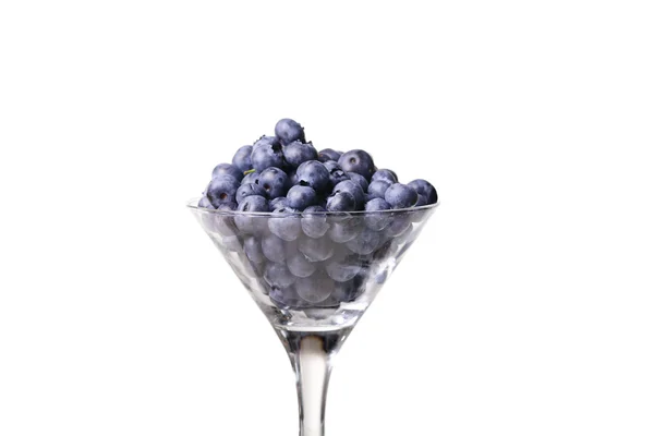 Blaubeeren im Glas — Stockfoto