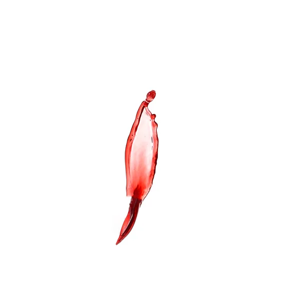 Червоні бризки вина ізольовані на білому тлі — стокове фото