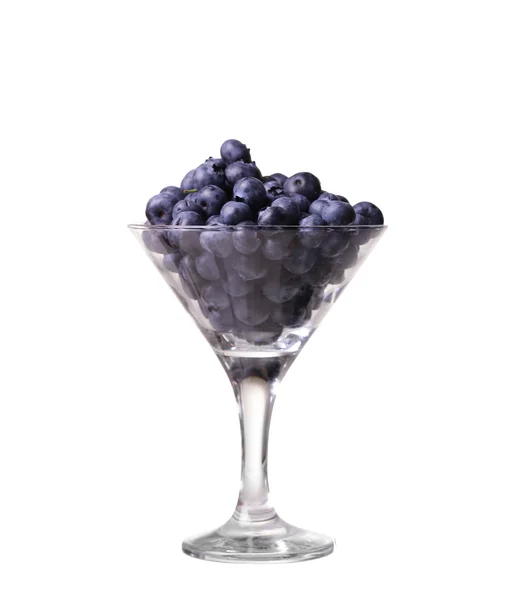 Blaubeeren im Glas — Stockfoto