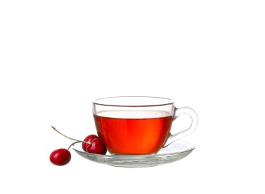 çay beyaz kiraz ile