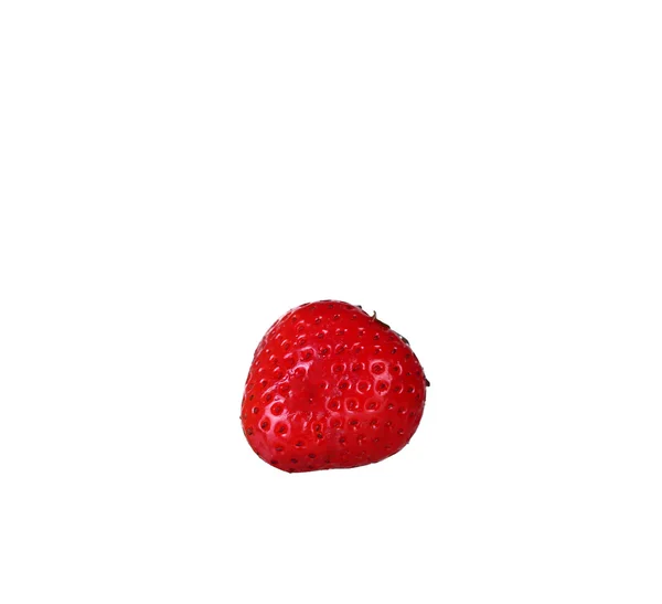 Fresh strawberries were placed on a white background — Stock Photo, Image