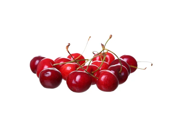 Cherry berries isolated on white background cutou — Stock Photo, Image